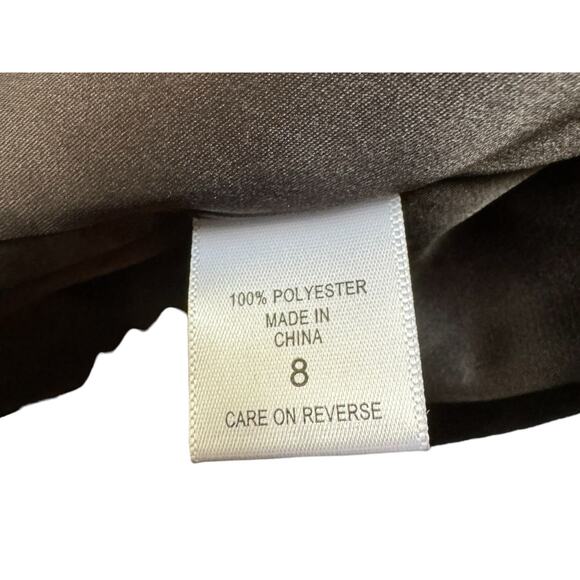 7th Avenue New York & Company Blazer Women’s 8 Black Velvet One Button Jacket - Picture 8 of 8